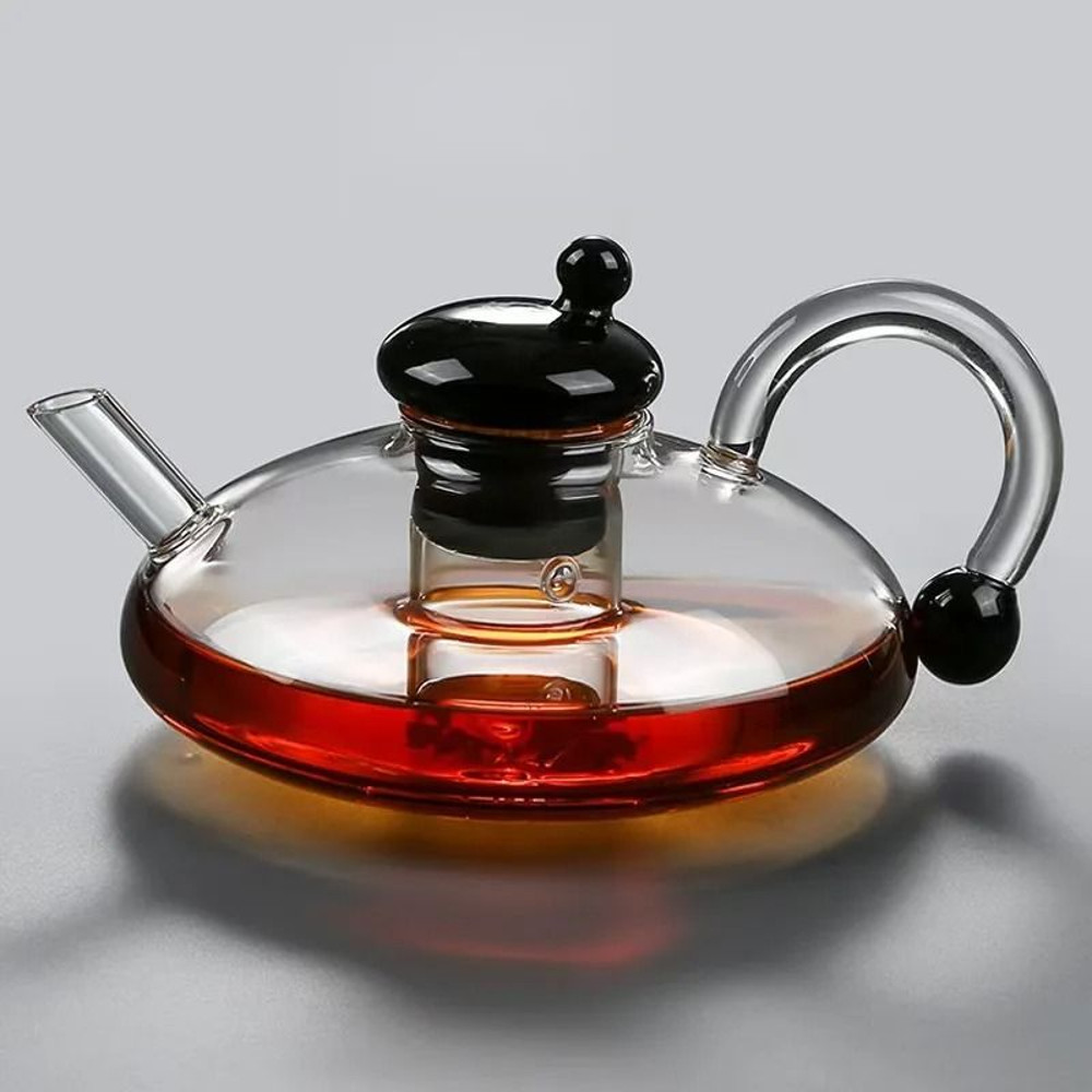 Glass Teapot With Heat Resistant Glass And Built In Filter 700 Ml 6