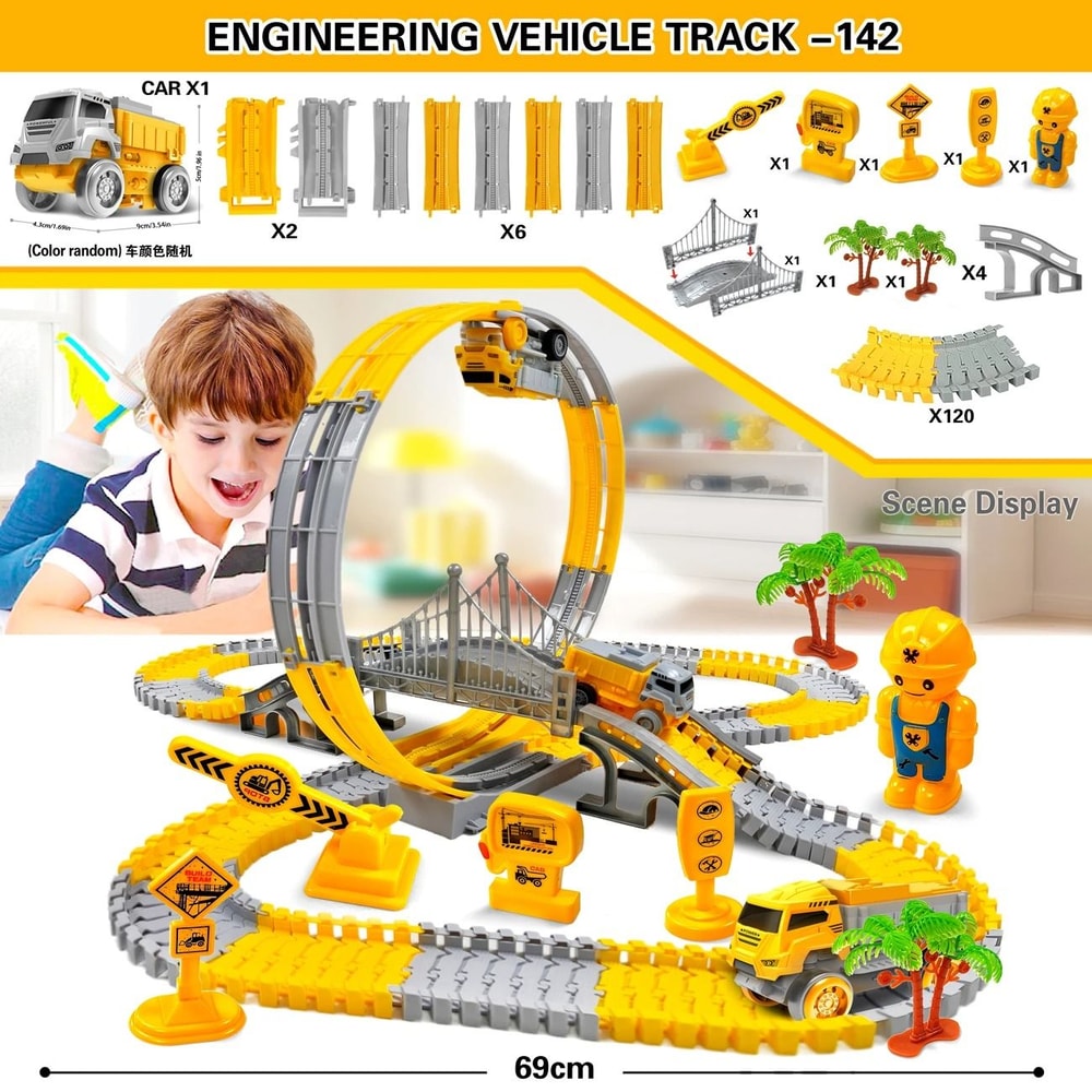 Kids Magic Climbing Track Car Set 7