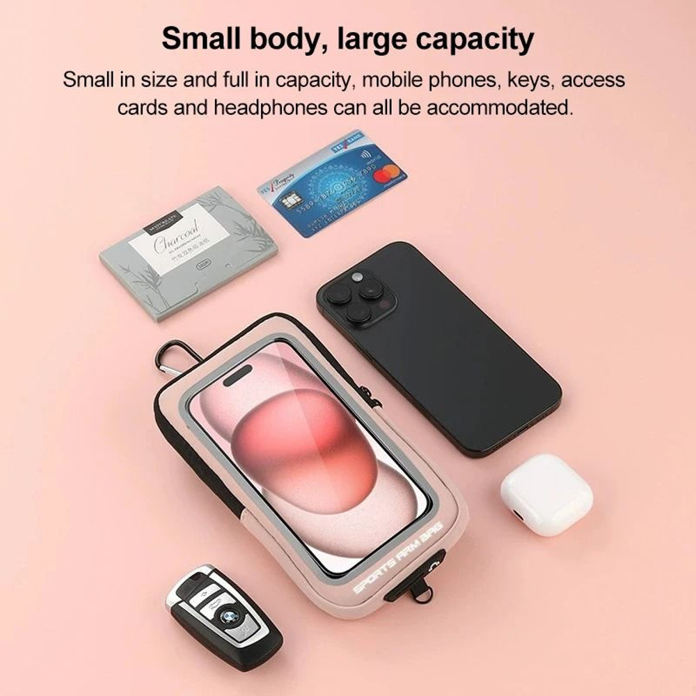 Sports Armband Phone Holder With Optional Strap 2