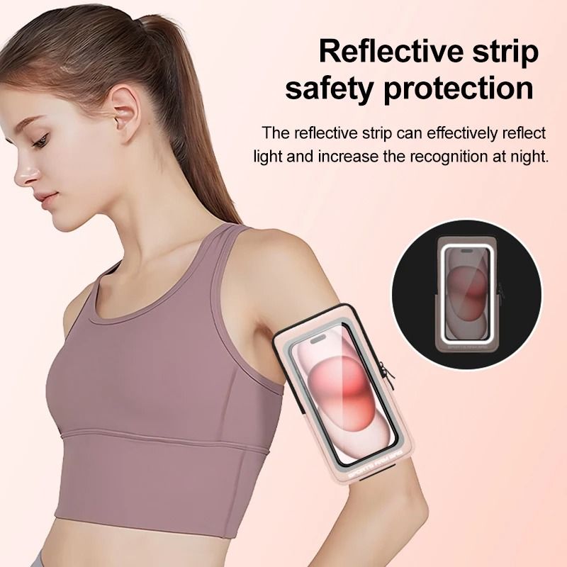 Sports Armband Phone Holder With Optional Strap 4