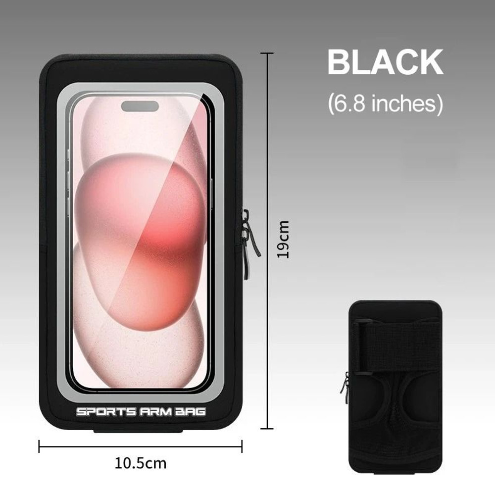 Sports Armband Phone Holder With Optional Strap 6