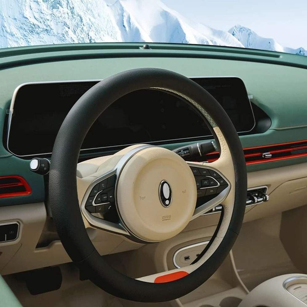 PU Leather Car Steering Wheel Cover 2