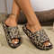 Leopard Print Slide Slippers For Women 0