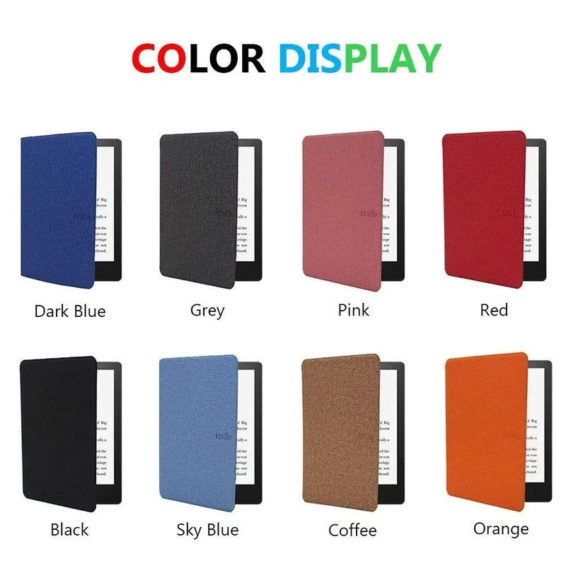 Fabric Magnetic Smart Case For Kindle 6 Inch 5