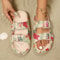 Flower Graffiti Double Strap EVA Slippers 6