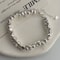 Vintage Stone Bead Sterling Silver Bracelet 1