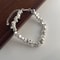 Vintage Stone Bead Sterling Silver Bracelet 3