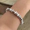 Vintage Stone Bead Sterling Silver Bracelet 4