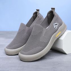 mens lightweight slip-on casual sneakers