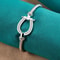 925 Sterling Silver Rope Bangle 0