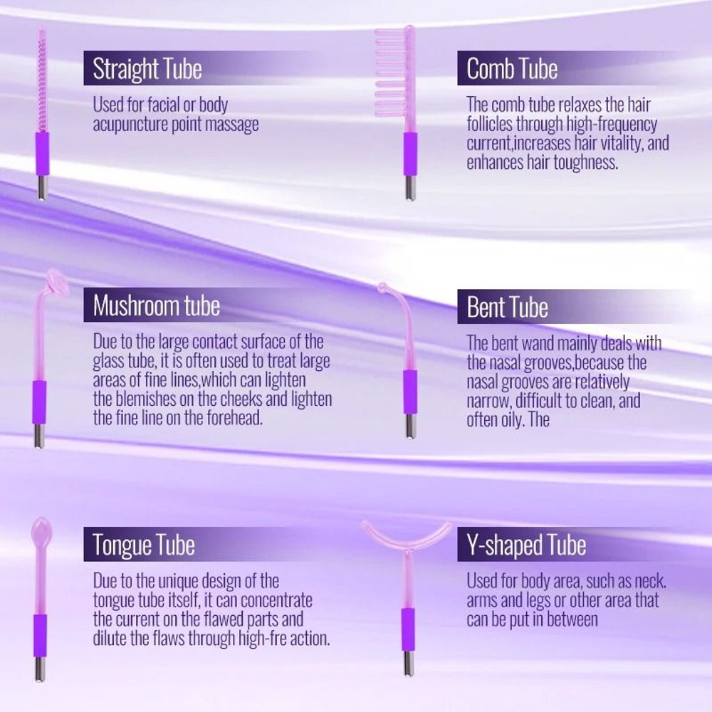 Professional High Frequency Facial Wand 6 In 1 2