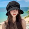 Womens Foldable Wide Brim Sun Bucket Hat 1