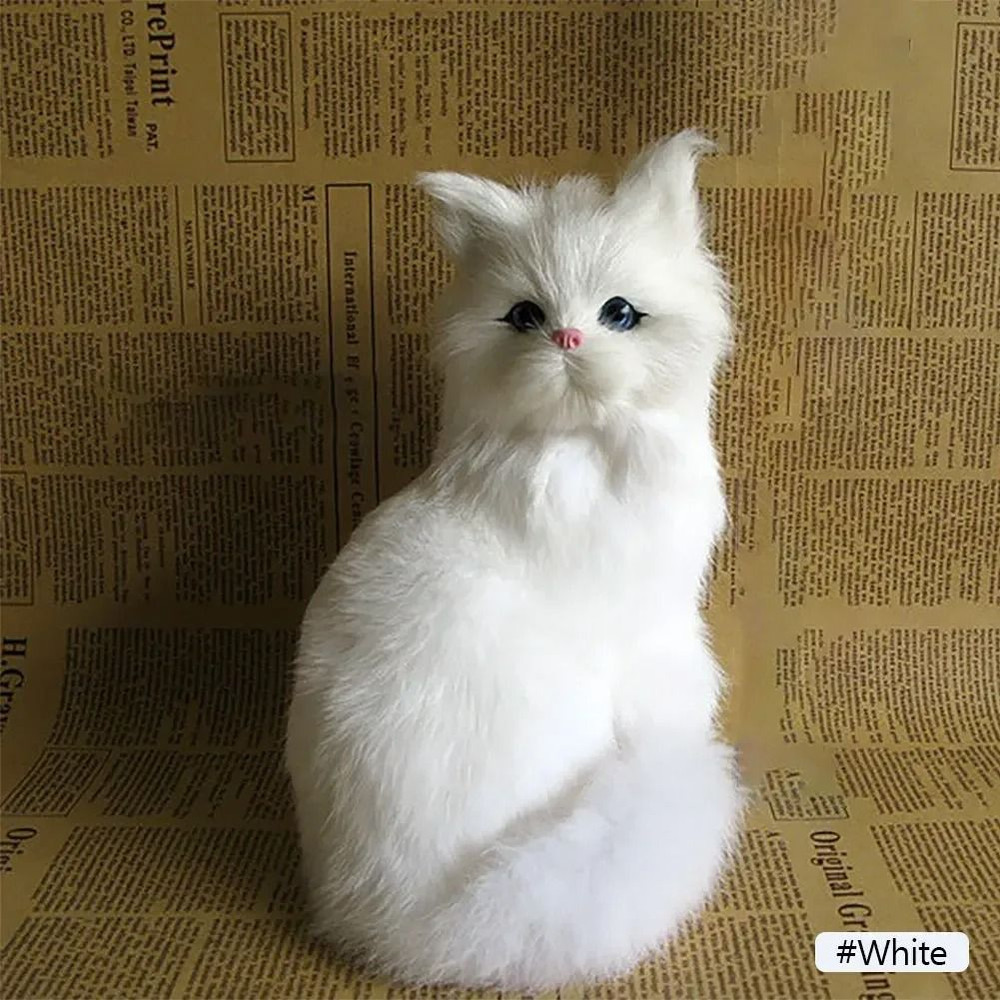 Realistic Plush Cat Toy For Kids And Home Decoration 7