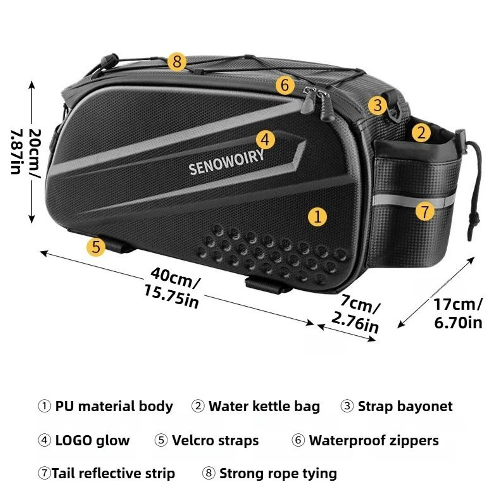 Foldable Waterproof Bike Saddle Bag 5