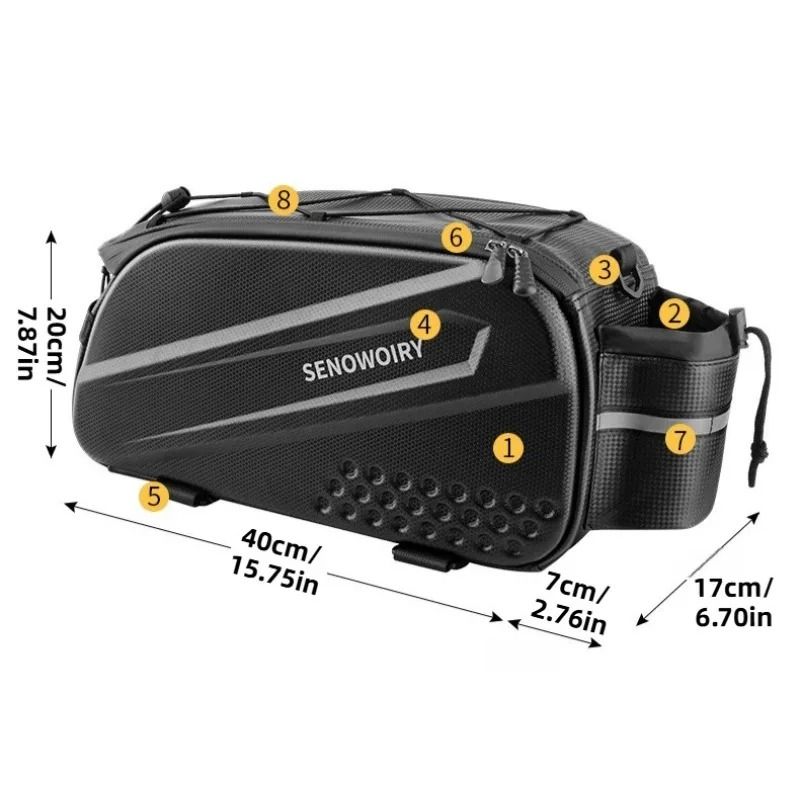 Foldable Waterproof Bike Saddle Bag 7