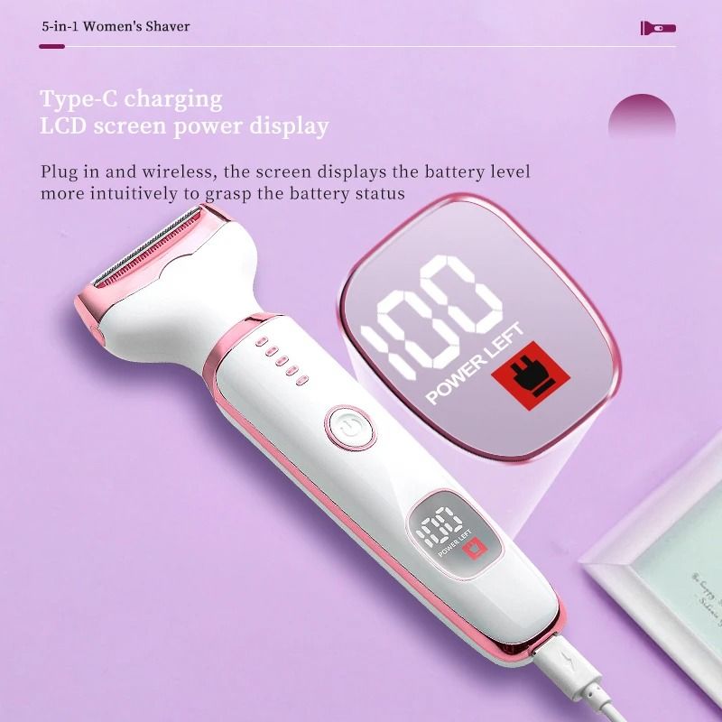 5 In 1 Women Electric Epilator And Hair Trimmer 5