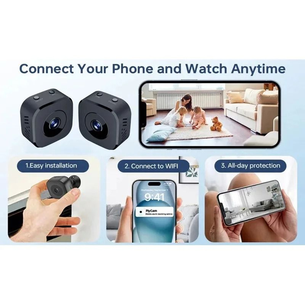 Mini 4K WiFi Security Camera With Night Vision 5