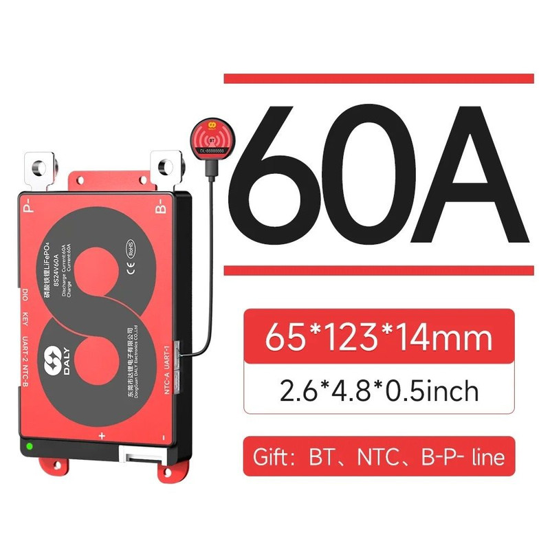Smart LiFePO4 BMS Board With Bluetooth And CAN Communication 9