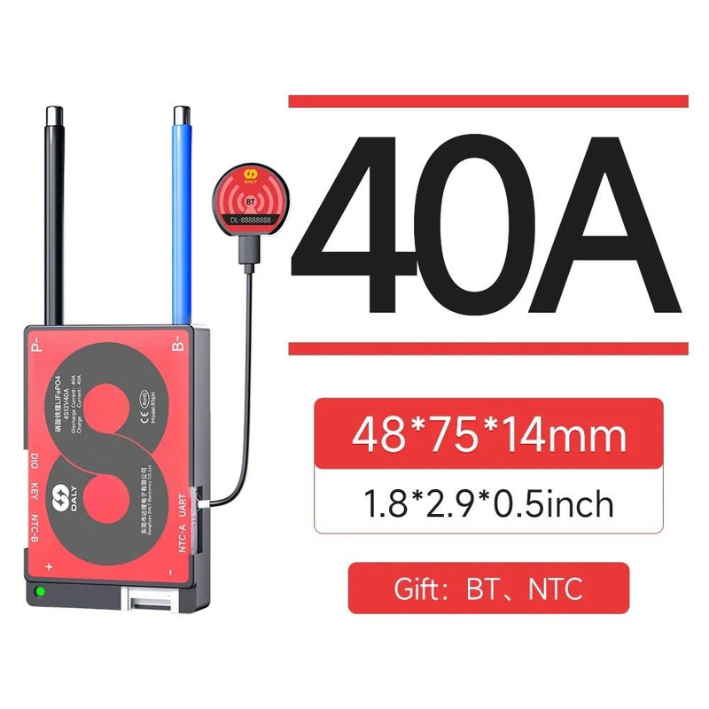 Smart LiFePO4 BMS Board With Bluetooth And CAN Communication 6