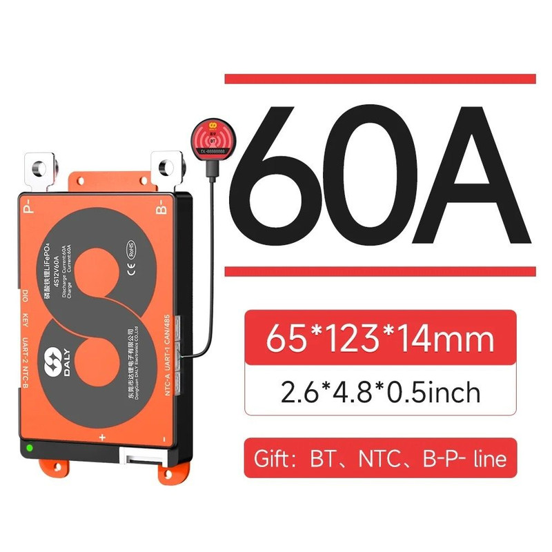 Smart LiFePO4 BMS Board With Bluetooth And CAN Communication 19