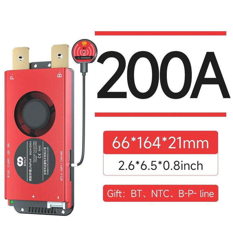 Smart LiFePO4 BMS Board With Bluetooth And CAN Communication 22