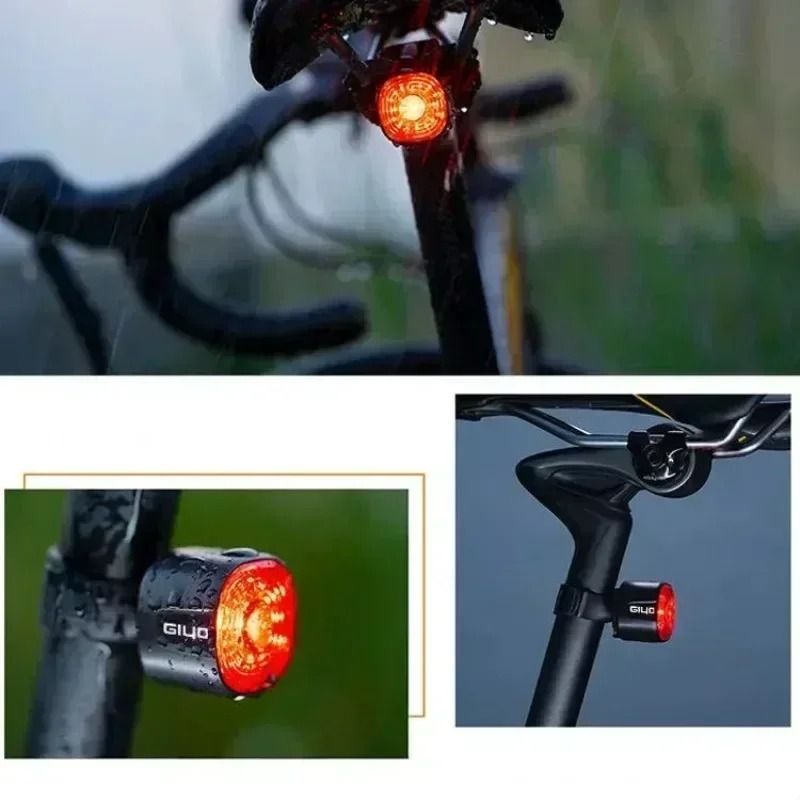 Smart LED Bicycle Rear Brake Light With USB Rechargeable Safety Taillight 2