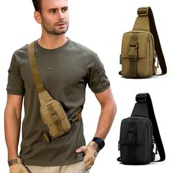 tactical chest bag crossbody pack for outdoor use