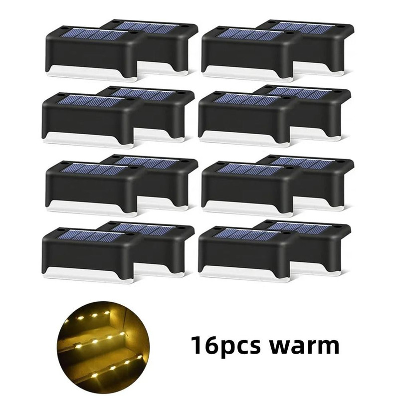 Solar LED Step Lights For Outdoor Garden And Deck 7