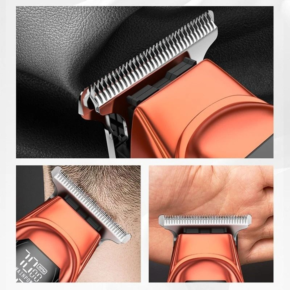 Rechargeable Stainless Steel Hair Clipper With Precision Blades 4