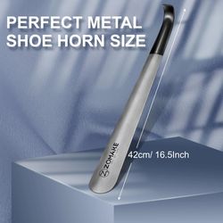 metal long handle shoe horn helper 16 inch shoe lifter