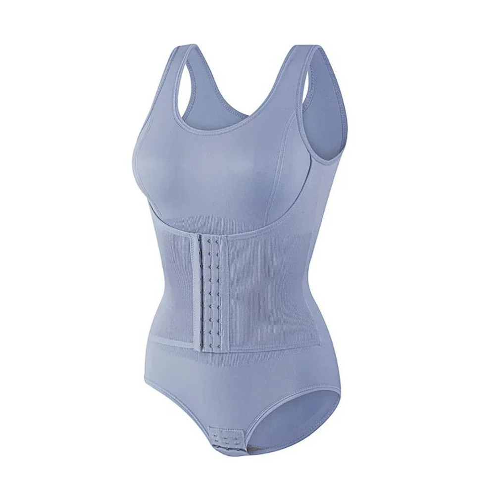 Womens Bodysuit Shapewear With Zipper Belt And Tummy Control 9