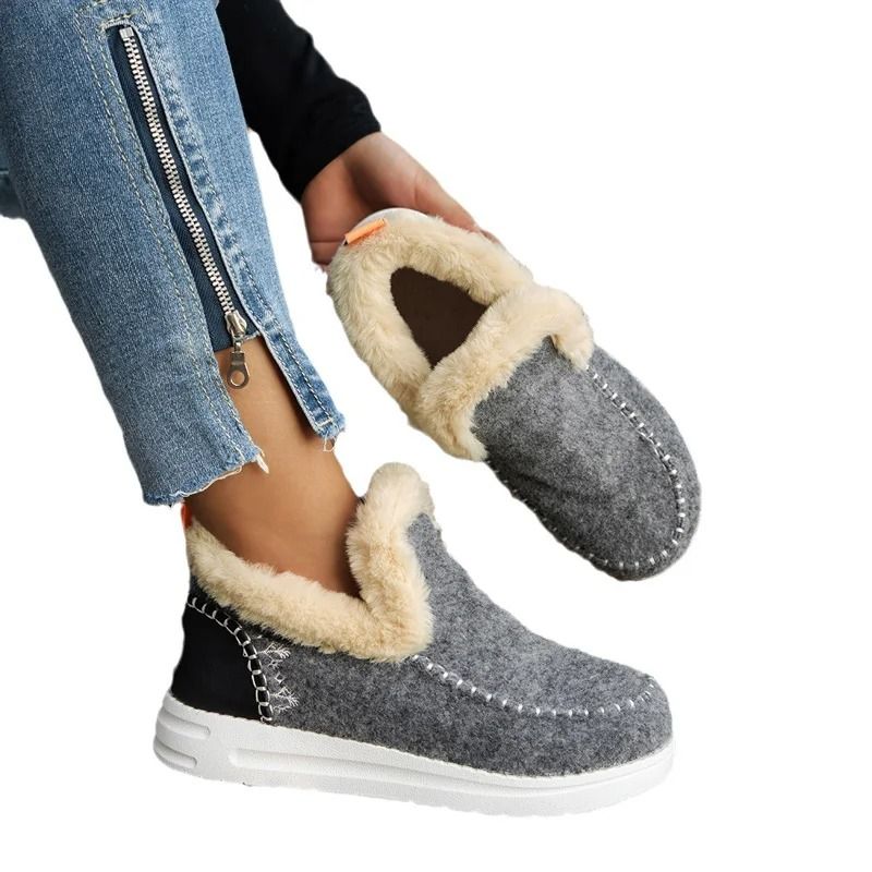 Womens Slip On Platform Winter Snow Boots 4