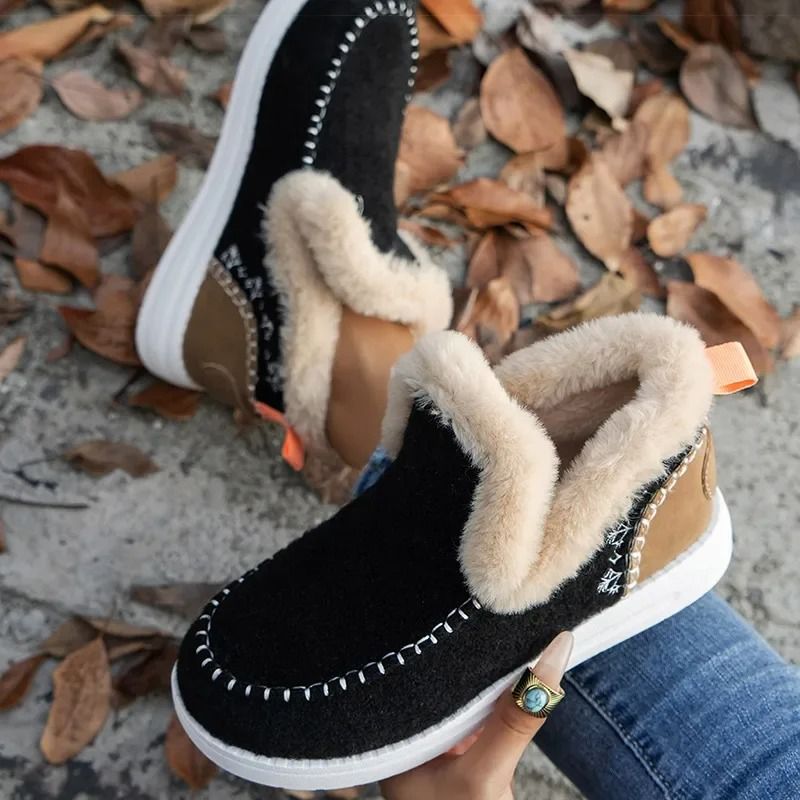 Womens FurLined Winter Ankle Boots Warm Casual Snow Footwear 3