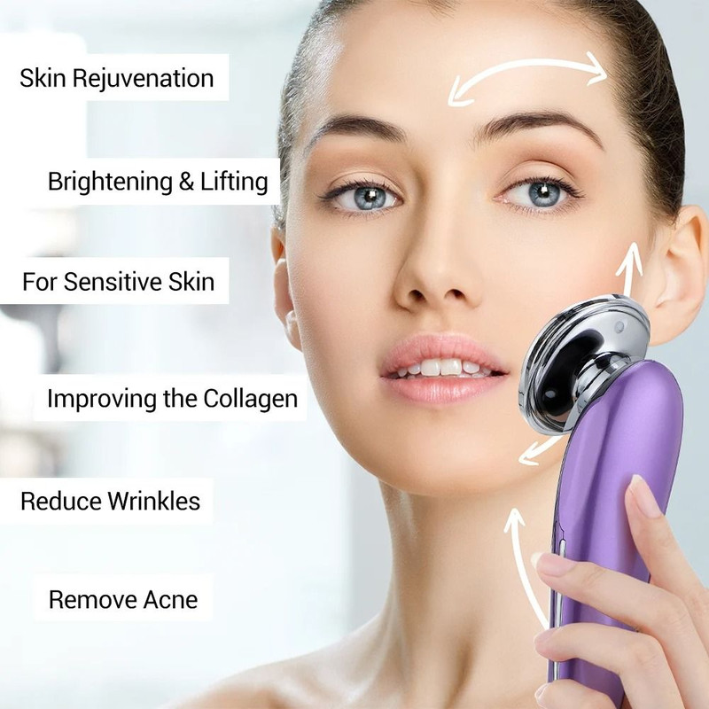 7 In 1 Facial Massager With RF EMS Technology For Skin Firming And Wrinkle Reduction 1
