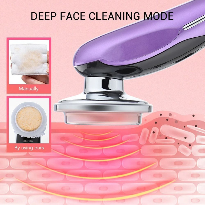 7 In 1 Facial Massager With RF EMS Technology For Skin Firming And Wrinkle Reduction 2