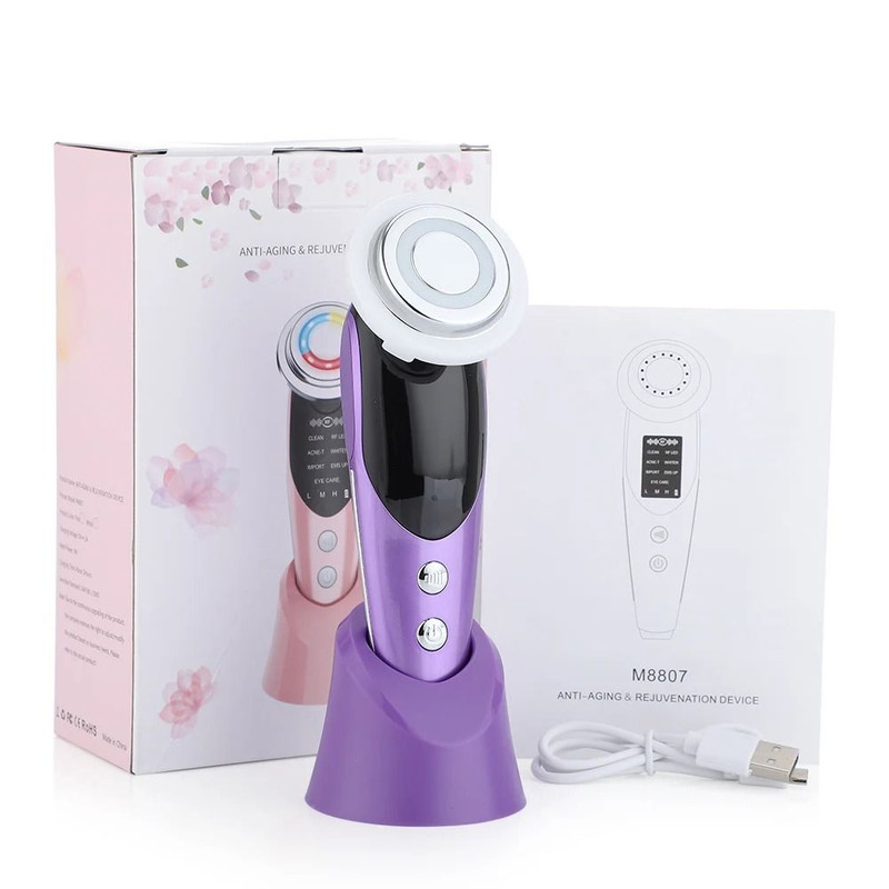 7 In 1 Facial Massager With RF EMS Technology For Skin Firming And Wrinkle Reduction 9