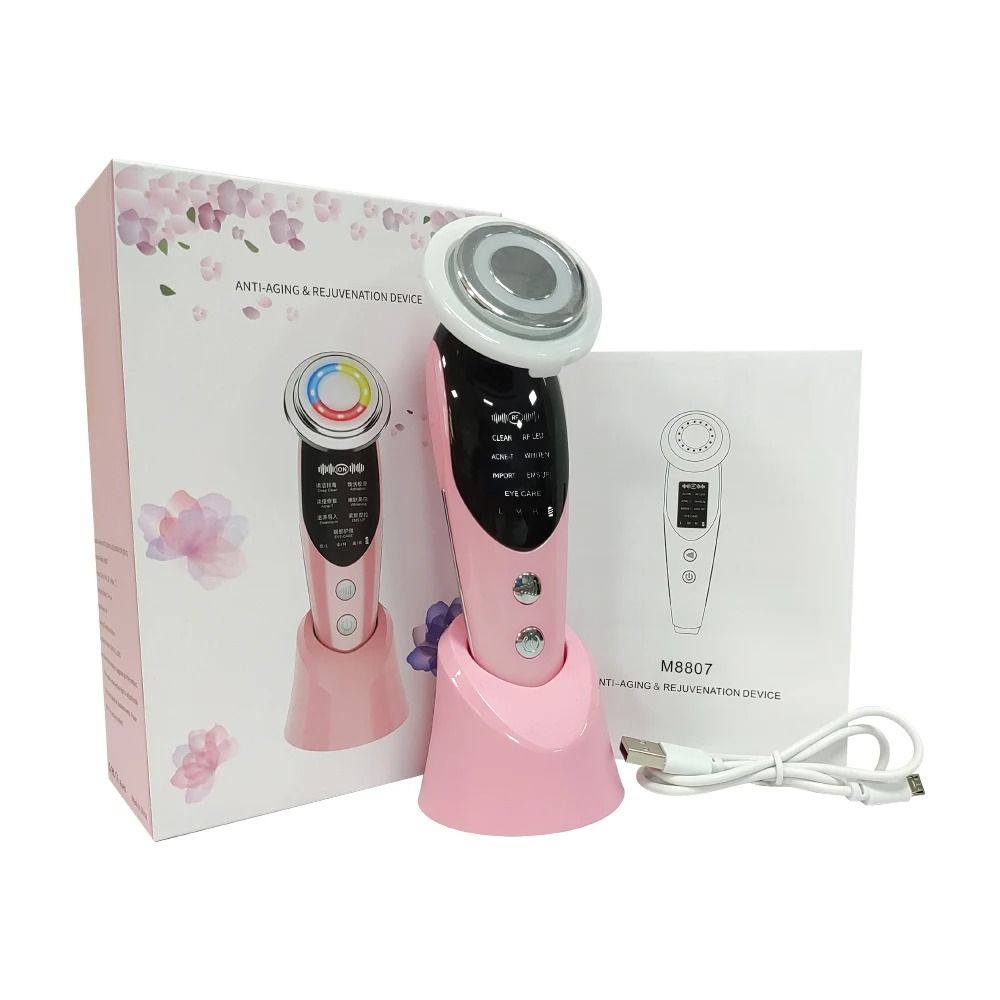 7 In 1 Facial Massager With RF EMS Technology For Skin Firming And Wrinkle Reduction 10