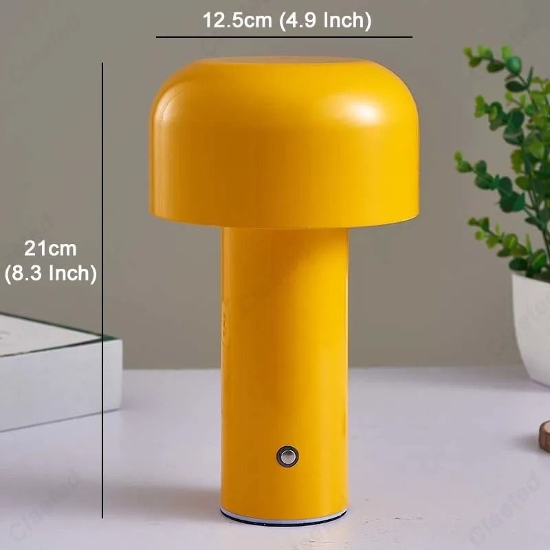 Portable Mushroom Table Lamp With Touch Control And Rechargeable Design 3