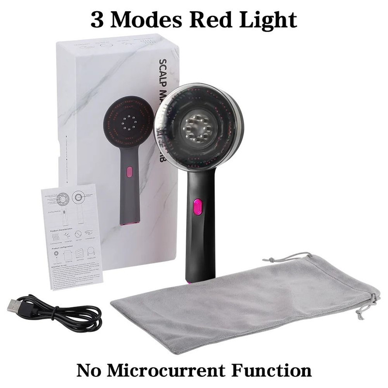 Electric Red Light Massage Comb With Microcurrent Therapy For Hair And Scalp Care 8