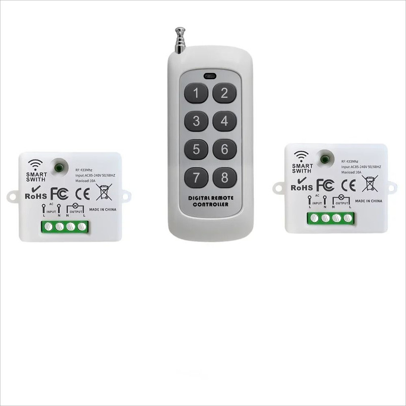 Wireless Smart Light Switch With Remote Control For Home Lighting And Fans 6