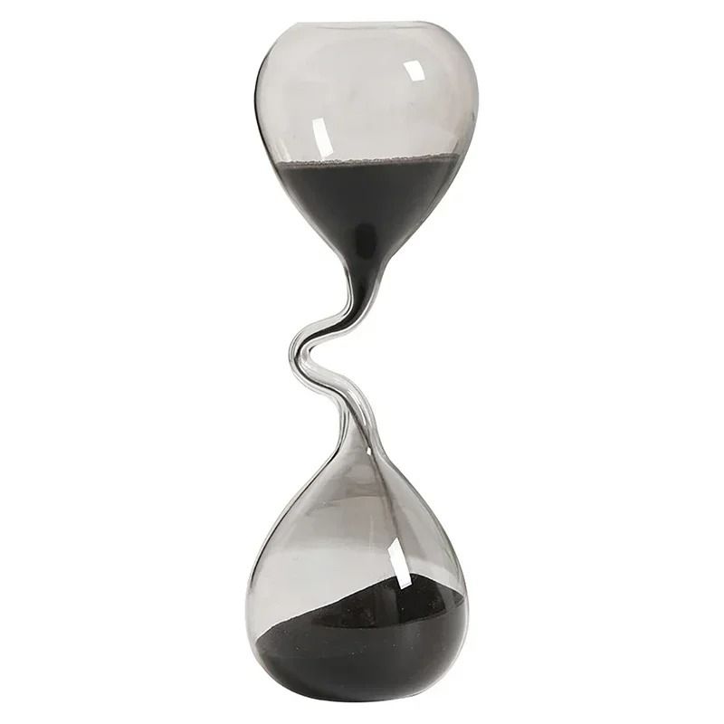 Modern Glass Hourglass Decoration With Elegant Sand Timer Design 6