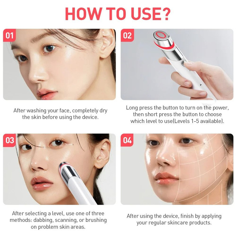 Smart Facial Beauty Device For Skin Care Lifting And Rejuvenation 1