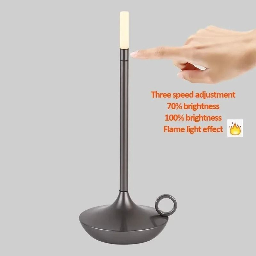 Rechargeable Touch LED Candle Lamp For Ambient Lighting 8
