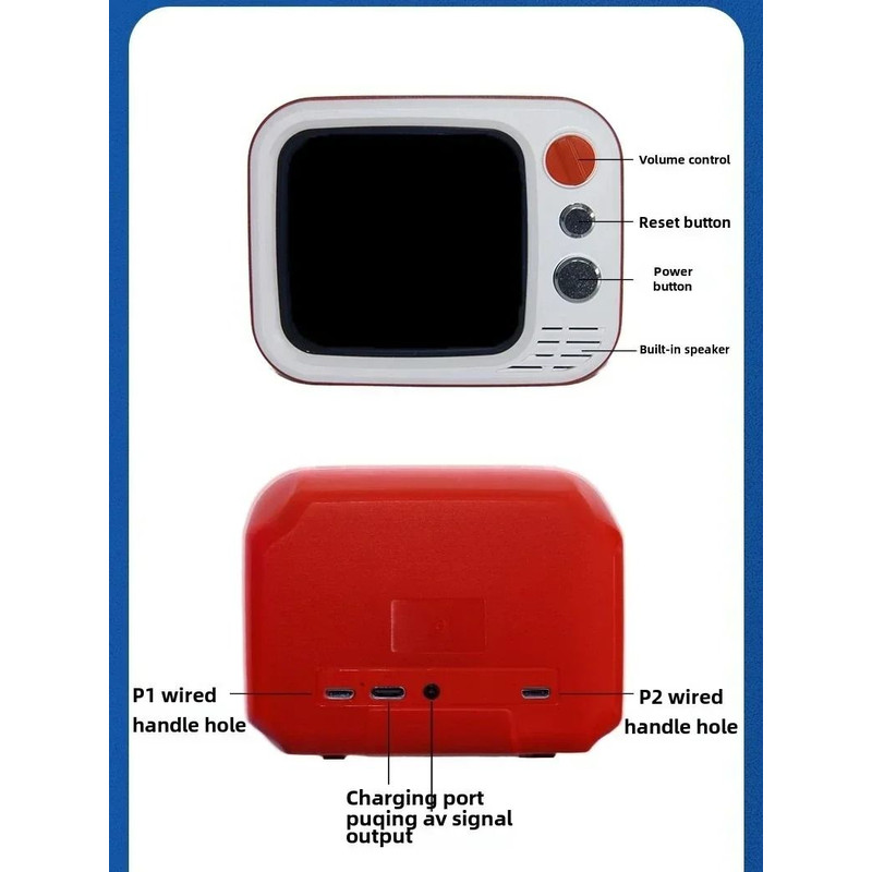 Retro Handheld Game Console With 35 Inch Screen And Dual Gamepads 3