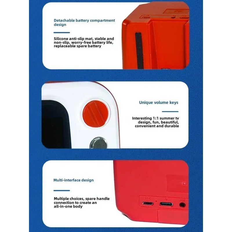 Retro Handheld Game Console With 35 Inch Screen And Dual Gamepads 4