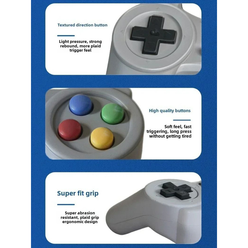 Retro Handheld Game Console With 35 Inch Screen And Dual Gamepads 5