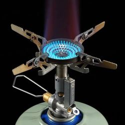 portable camping gas stove with stable flame control