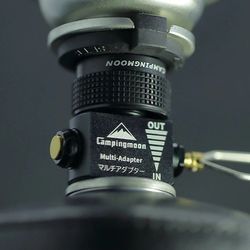camping gas canister adapter for portable stoves and lamps