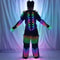 LED Robot Performance Suit With Glowing Armor Pants And Mask 5