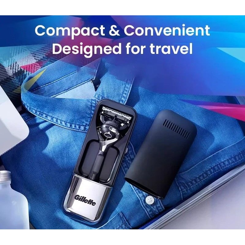 Magnetic Travel Case For Razors With Drainage Design 1
